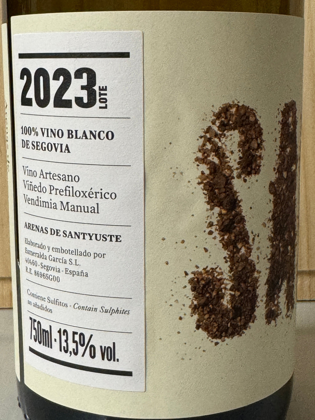 Esmeralda García Arenas de Santyuste Vino de Mesa Blanco 2023