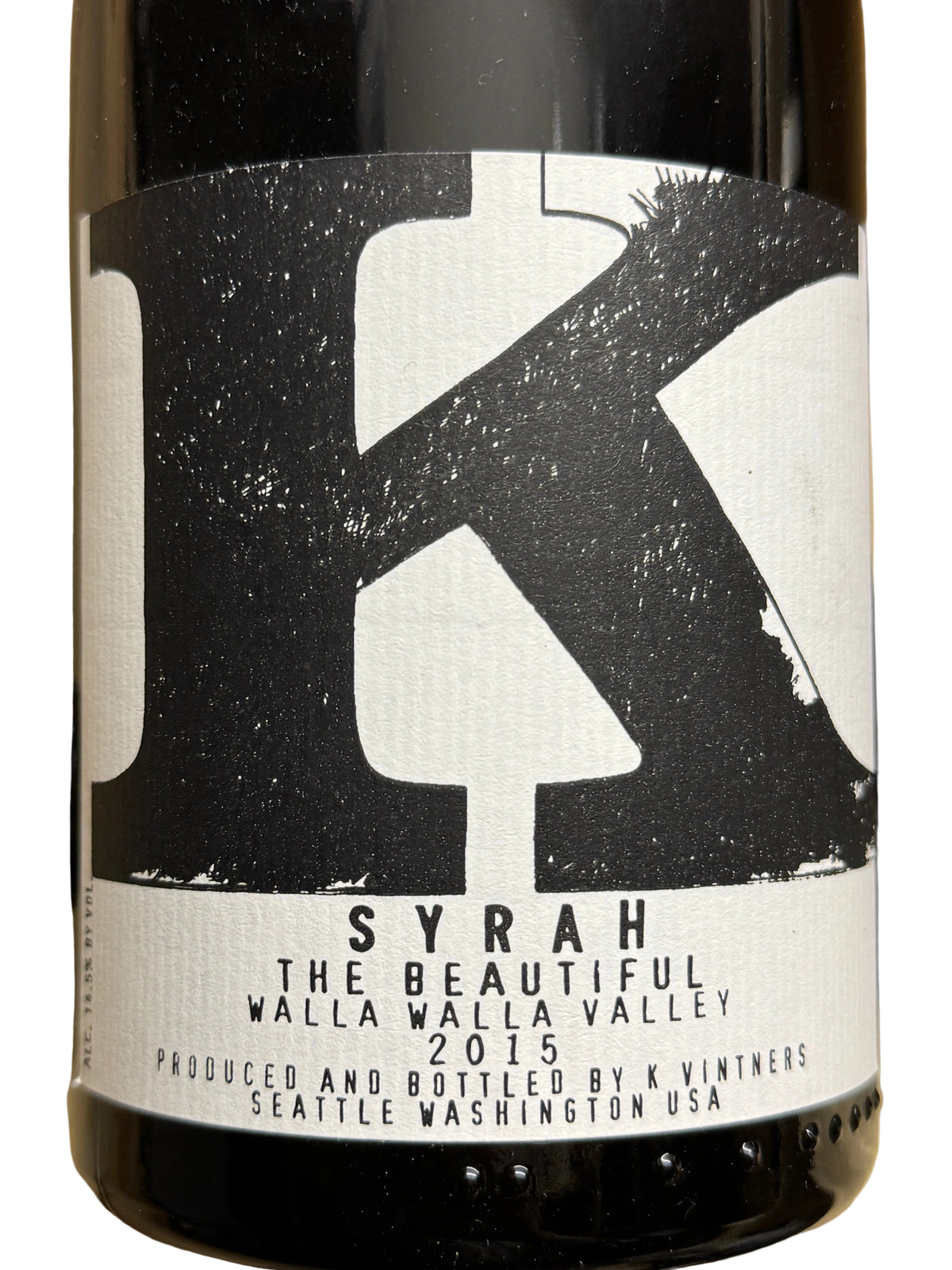 K Vintners Syrah The Beautiful 2015