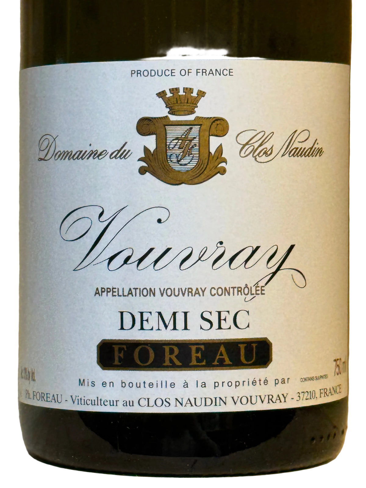 Domaine du Clos Naudin Vouvray Demi Sec 2008