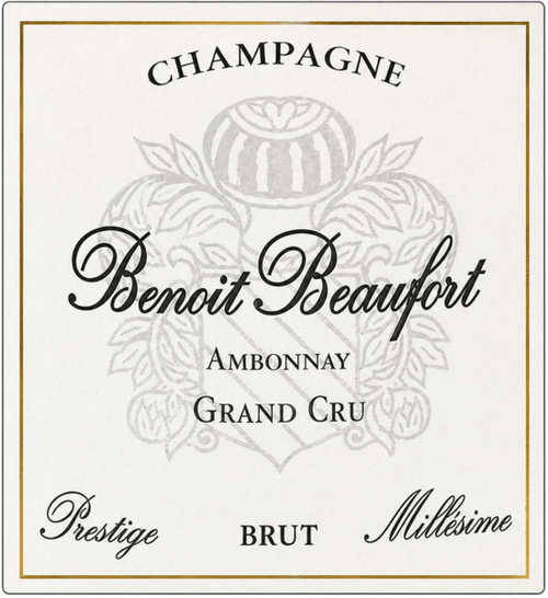 Benoît Beaufort Champagne Grand Cru Ambonnay Prestige Brut 2013