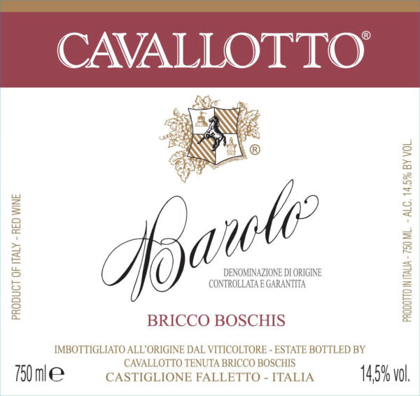 Cavallotto Barolo Bricco Boschis 2016