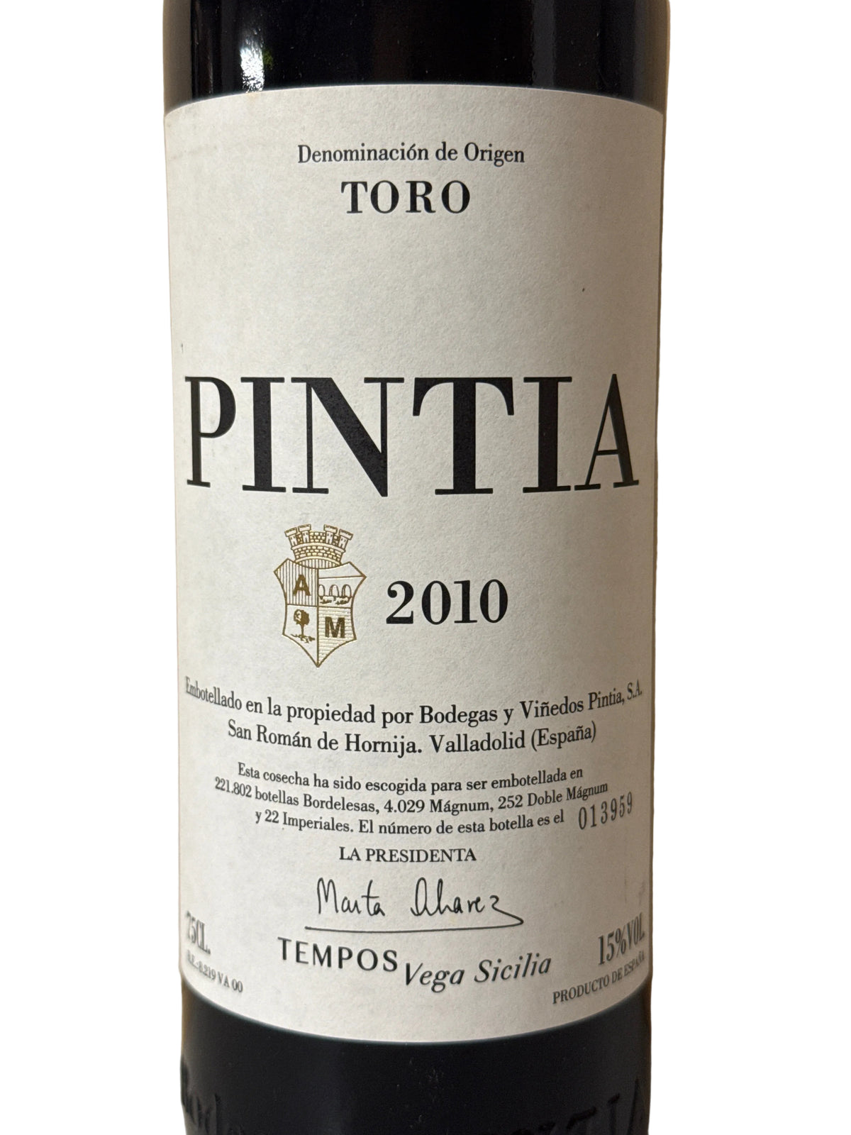 Vega Sicilia Pintia 2010