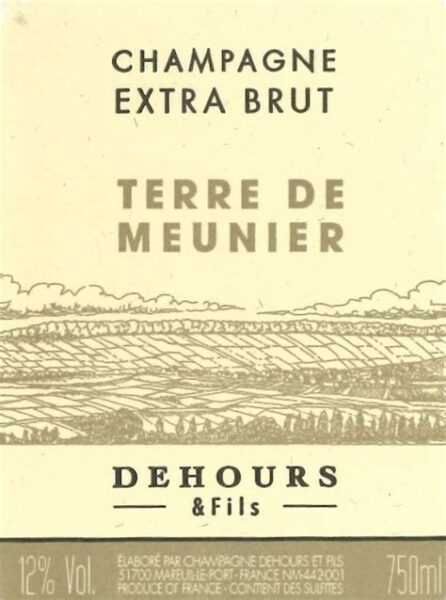 Dehours Champagne Terre de Meunier Les Côtes Extra Brut NV (Deg. 06/25)