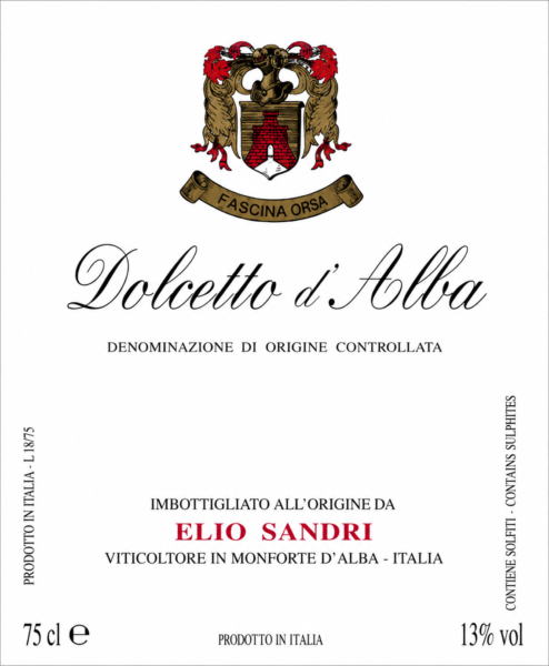 Elio Sandri Dolcetto d'Alba 2017