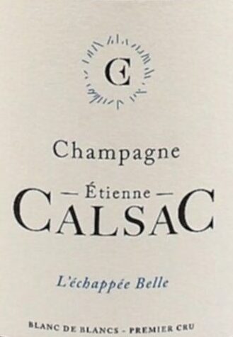 Etienne Calsac Champagne L'échappée Belle Blanc de Blancs Extra Brut NV