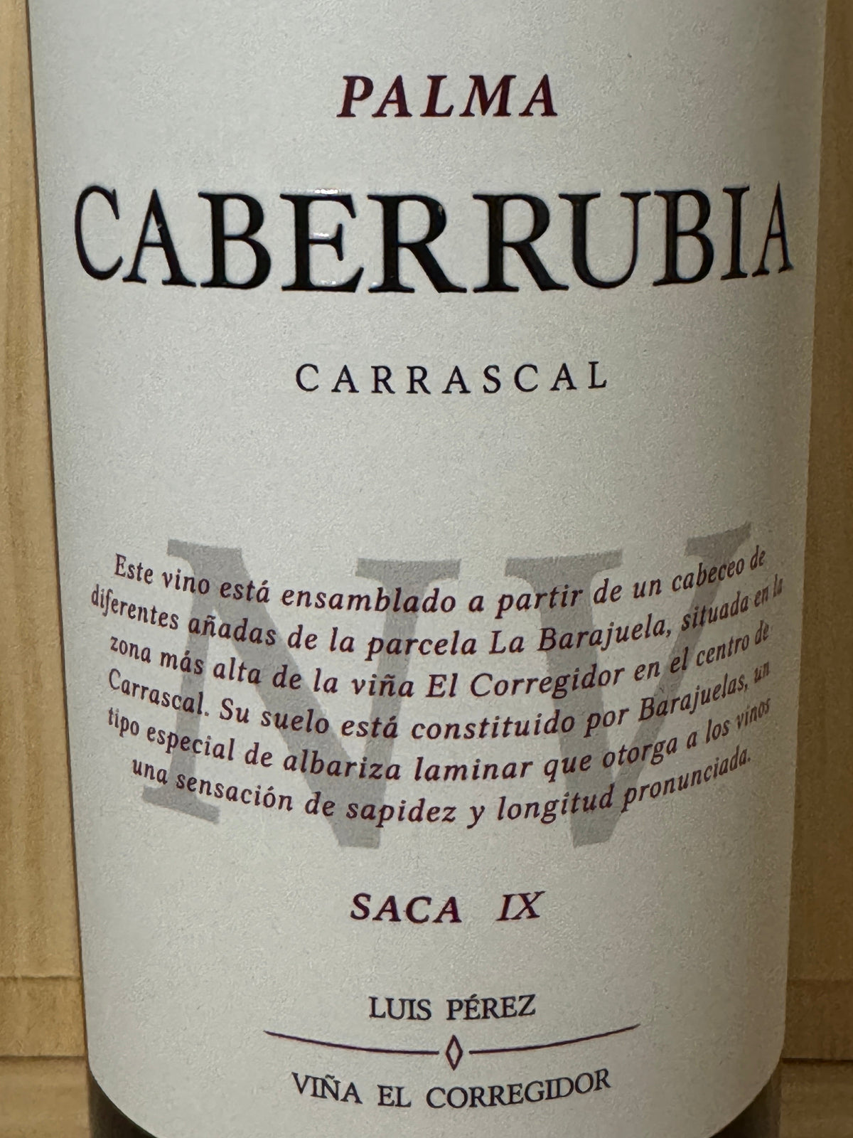 Bodegas Luis Pérez Palma Caberrubia Saca IX