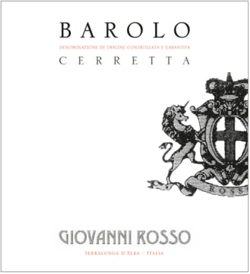 Giovanni Rosso Barolo Cerretta 2018