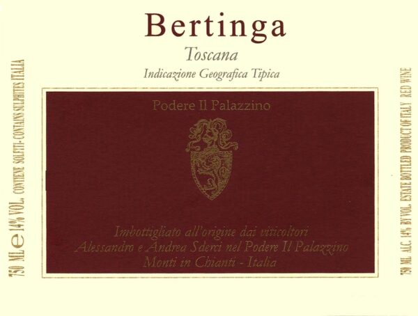 Podere Il Palazzino Bertinga Toscana IGT 2016