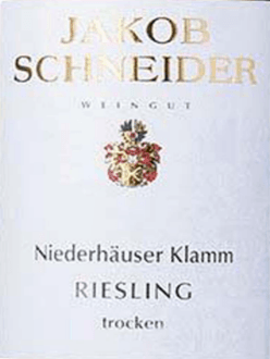 Jakob Schneider Riesling Niederhäuser Klamm Trocken 2022