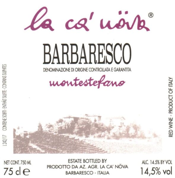 La Ca' Növa Barbaresco Montestefano 2018