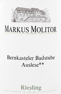 Markus Molitor Riesling Bernkasteler Badstube Auslese** 2015 (Grüne Kapsel)
