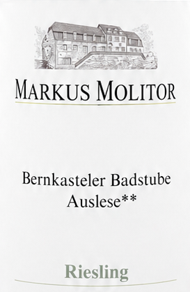Markus Molitor Riesling Bernkasteler Badstube Auslese** 2015 (Grüne Kapsel)