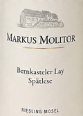 Markus Molitor Riesling Bernkasteler Lay Spätlese 2016 (Weisse Kapsel)