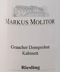 Markus Molitor Riesling Graacher Domprobst Kabinett 2015 (Weisse Kapsel)