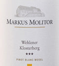 Markus Molitor Pinot Blanc Wehlener Klosterberg*** 2015