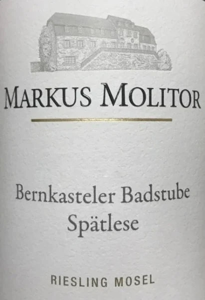 Markus Molitor Riesling Bernkasteler Badstube Spätlese 2016 (Grüne Kapsel)