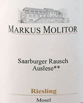 Markus Molitor Riesling Saarburger Rausch Auslese** 2015 (Goldene Kapsel)