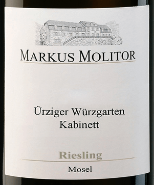 Markus Molitor Riesling Ürziger Würzgarten Kabinett 2022 (Weisse Kapsel)