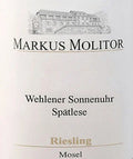 Markus Molitor Riesling Wehlener Sonnenuhr Spätlese 2015 (Goldene Kapsel)