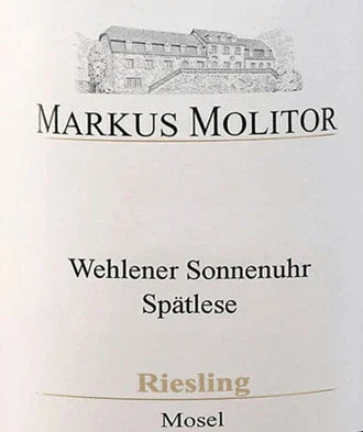 Markus Molitor Riesling Wehlener Sonnenuhr Spätlese 2015 (Goldene Kapsel)