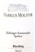 Markus Molitor Riesling Zeltinger Sonnenuhr Spätlese 2020 (Weisse Kapsel)