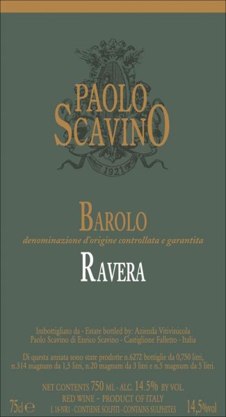 Paolo Scavino Barolo Ravera 2018