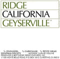 Ridge Vineyards Geyserville 2018 (Halbflasche)