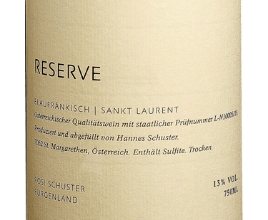 Rosi Schuster Blaufränkisch St. Laurent Reserve 2013 (Halbflasche)
