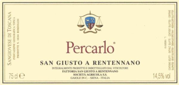San Giusto a Rentennano Percarlo 2020