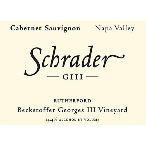 Schrader GIII Beckstoffer Georges III Cabernet Sauvignon 2015
