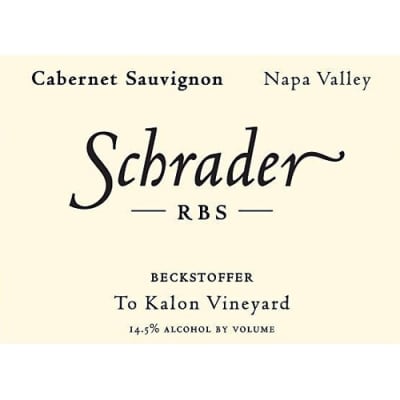 Schrader RBS Beckstoffer To Kalon Cabernet Sauvignon 2015