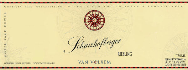 Van Volxem Riesling Scharzhofberger 2014